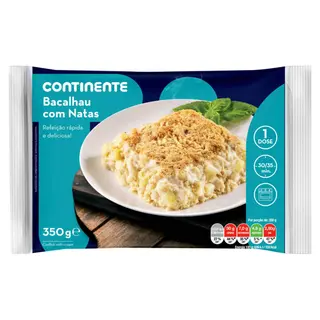 Bacalhau com Natas Continente (emb. 350 gr)