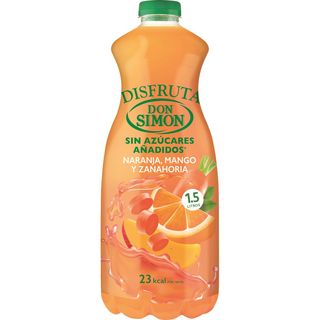 Nectar Naranja Mango Zanahoria Sin Azucar, Botella 1,50 L