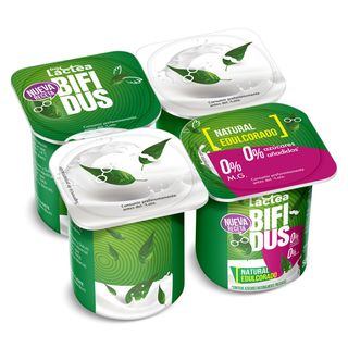 Bífidus Natural Edulcorado Doble 0% Dia Láctea Pack 4 X 125 G