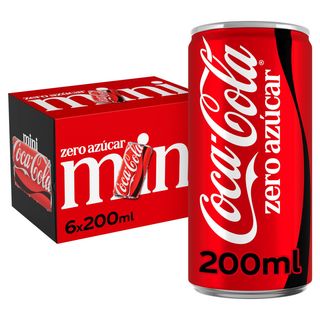 Coca-Cola Zero Azúcar 6x200ml Lata