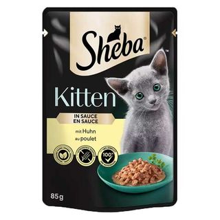 Sheba Kitten Mokra karma dla kociąt w sosie z drobiem 85g
