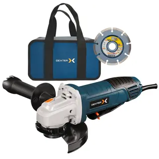 SMERIGLIATRICE ANGOLARE 220-240V 50HZ 800W CON BORSA PER ATTREZZI DEXTER 1 DISCO D