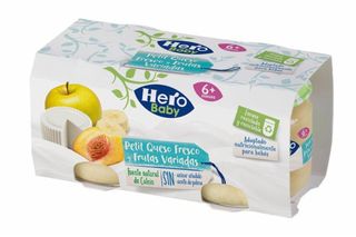 Tarrito Petit Queso Fruta Hero P2X80G