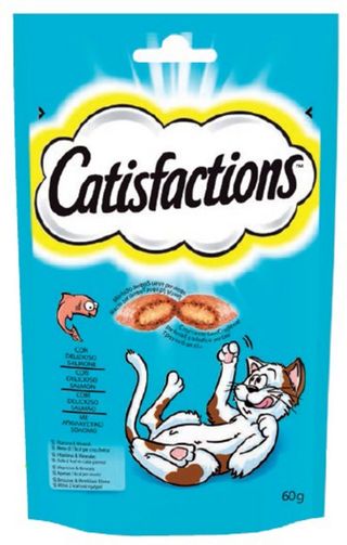 CATISFACTIONS SNACK GATTO SALMONE 60GR MRS0311
