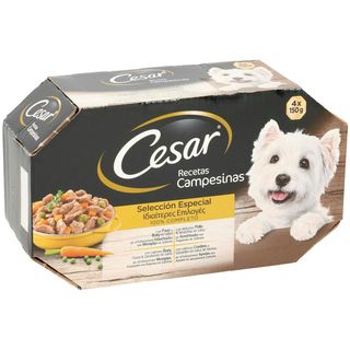 0.6 KG Cesar Receta campesina tarrina en Salsa para Perros - Multipack (160671)