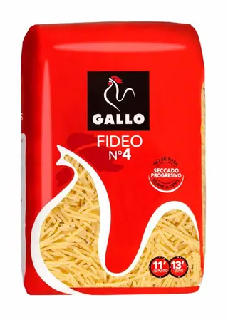 Pasta Fideo N4 Gallo 450G