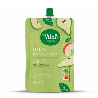 Vital Fresh mus owocowy jabłko gruszka, 200g