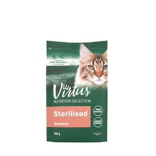 Virtus cat nutrition selection sterilised salmone 450g