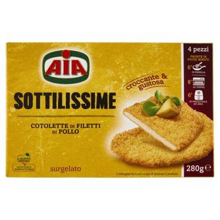 Aia Sottilissime Cotolette Di Filetti Di Pollo Surgelato 280 G