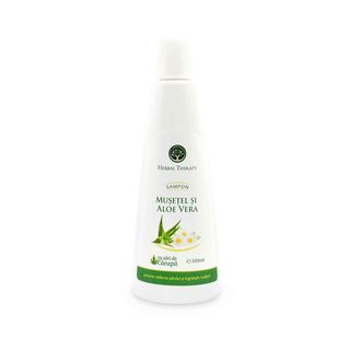 Șampon cu extracte de Mușețel și Aloe Vera + Ulei de Cânepă 300 ml - Previne Căderea Părului și Îngrijește Scalpul