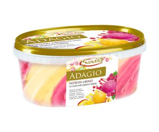 SANDRA Înghețată ADAGIO de zmeură și mango 550g/1000ml