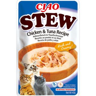 Hrana umeda pentru pisici Ciao Cat Tocanita Pui&Ton 40g