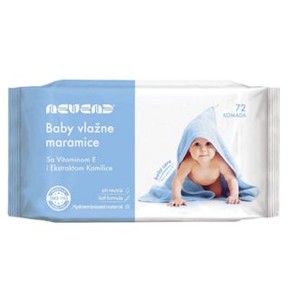 NEVENA baby vlažne maramice plave 72 KOM | 8600060110620