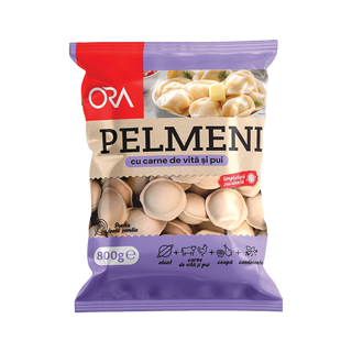 ORA Pelmeni cu carne de vită/pui 800g
