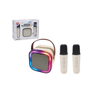 Set Karaoke cu boxa si 2 microfoane One Two Fun