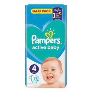 PAMPERS pelene activ baby 4 9-14kg 58 KOM | 8001090950819