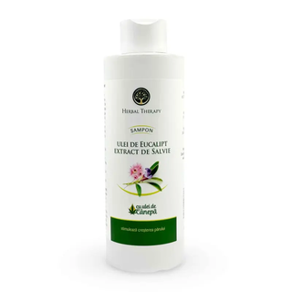 Șampon cu extracte de Salvie, ulei de Eucalipt și ulei de cânepă 1000 ml