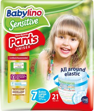 BABYLINO pelene gaćice sensitive 21 KOM extra large plus 17+ kg 7 | 5201263890192