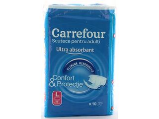 Scutece Pentru Adulti Confort & Protectie,Carrefour 10 Bucati