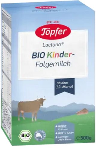 Topfer Lapte Praf Junior 1+ Kinder Organic Follow On Milk 500G