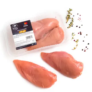 Piept dezosat de pui, Romania, Carrefour La Piata 650g