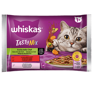Whiskas Пауч за котки Tasty Mix фини кулинарни творения 4x85гр 340 ГР / 38946584