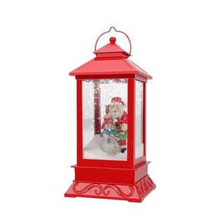 Božićna stolna lanterna, 41 cm, crvena