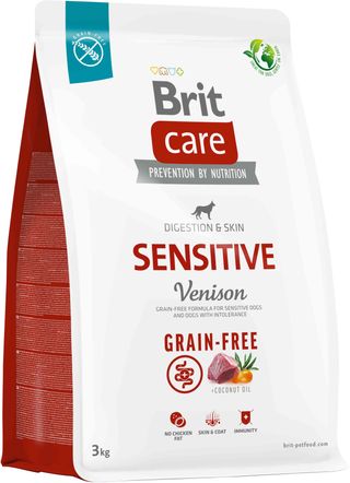 BRIT CARE Grain-free Sensitive, cu Vânat şi Cartofi 3 kg