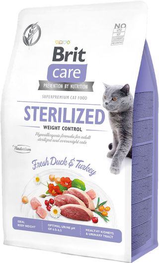 BRIT CARE Hrană uscată pentru pisici sterilizate, Sterilized Weight Control 2 kg