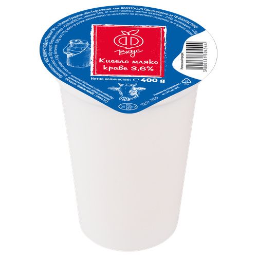Мляко Кисело Ф Вкус 3.6%