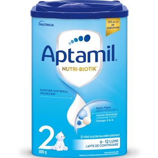 Lapte Praf, Aptamil® Nutri-Biotik™ 2, 800 G, 6-12 Luni, Nutricia