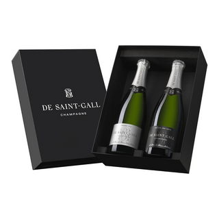 Coffret 2 Champanie Grand Cru De Saint Gall 2015, 12.5%, 2x0.75L