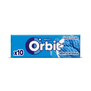 Guma de mestecat cu aroma de menta Orbit Peppermint, 10 bucati, 14 g