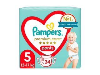 Pampers 5 Prem Care Pants JUNIOR 34 Cutie N34