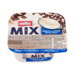 Iaurt cu bilute de ciocolata Muller, 130 g