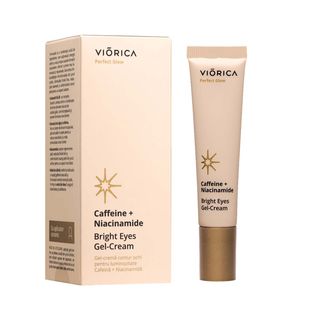 Gel-сrema contur ochi VIORICA Perfect Glow Iluminanta Cafeina + Niacinamida 15 ml