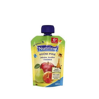 NUTRINO VOĆNI PIRE - JABUKA, KRUŠKA I BRESKVA 100G -27443