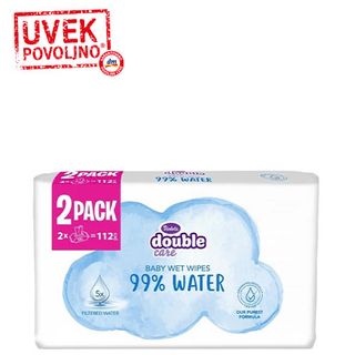 Violeta double care vlažne maramice 99% voda 2x56/1