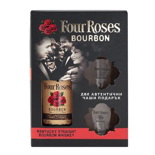 Four Roses Бърбън + 2 чаши 0.7 Л / 38936675