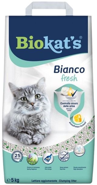 BIOKAT'S Bianco Fresh Nisip pentru pisici Hygiene Control 5 kg