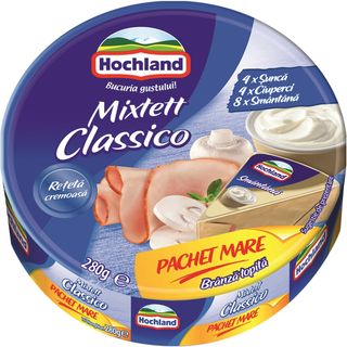 Hochland, Branza topita triunghiuri Mixtett Classico 280g (ID 69988)