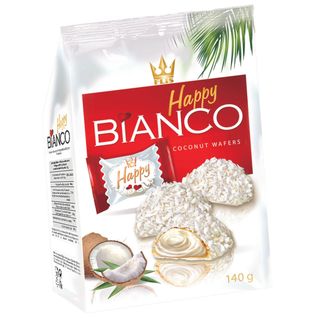 Happy bianco - vafel s kokosom 140 g