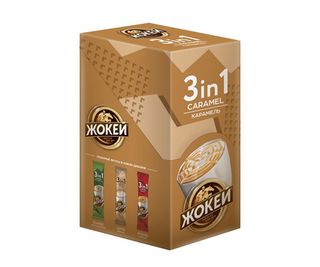 ЖОКЕЙ Cafea Caramel 3in1, 10bucăți