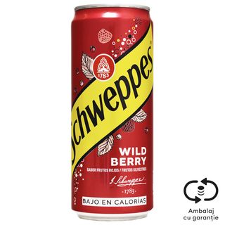 Schweppes, Bautura racoritoare cu aroma de fructe de padure 0.33L (ID 63619)
