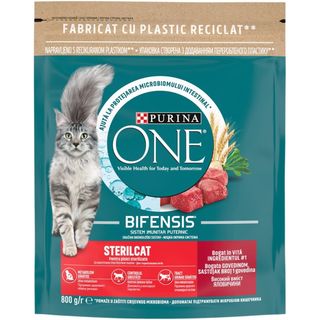 Purina One, Hrana uscata pentru pisici Sterilcat, cu vita 800g (ID 12857)