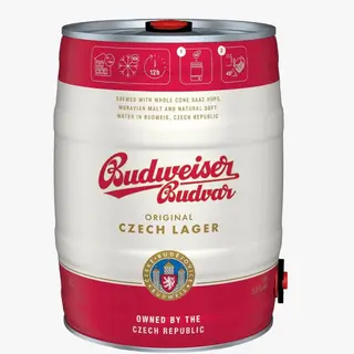 Bere blonda Budweiser, la butoi, alcool 5%, 5L