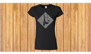 TRAPEZE crna ženska majica t-shirt