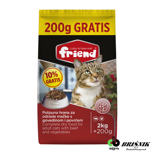 Hr. Za Mačke Friend Govedina 2Kg+200G Gratis