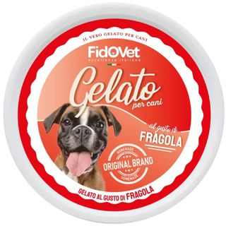 Inghetata pentru caini Fidovet Capsuni 40g
