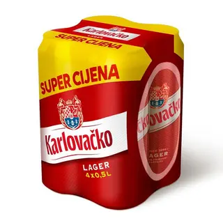Karlovačko limenka 4 - pack 0,5l